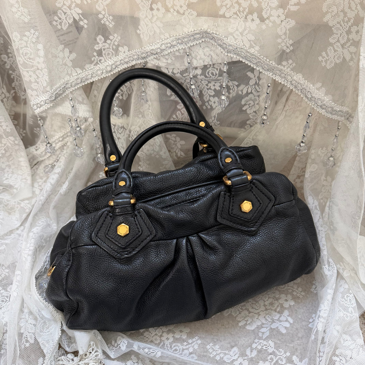 xovintage MARC BY MARC JACOBS BLACK VINTAGE CLASSIC Q GROOVEE BAG - Handbags
