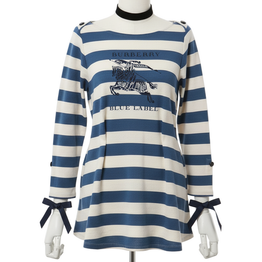 burberry blue label striped vintage mini dress