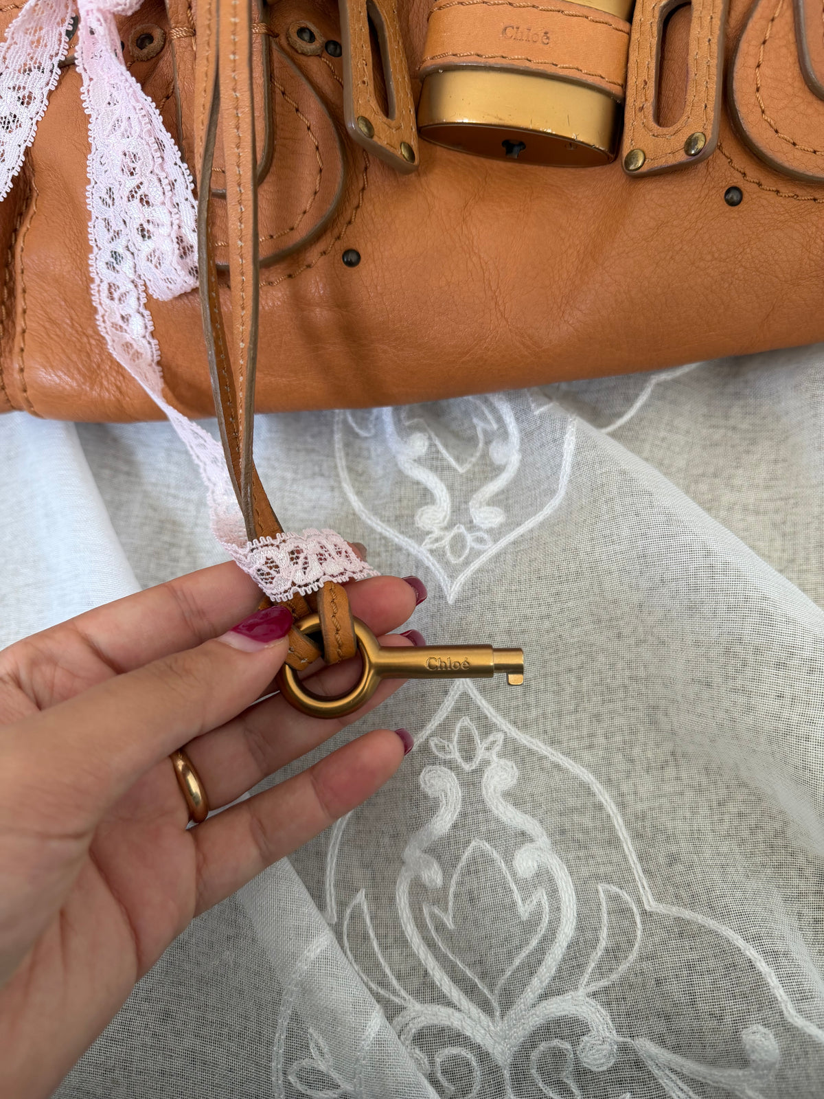 CHLOE VINTAGE PADDINGTON BAG IN TOFFEE