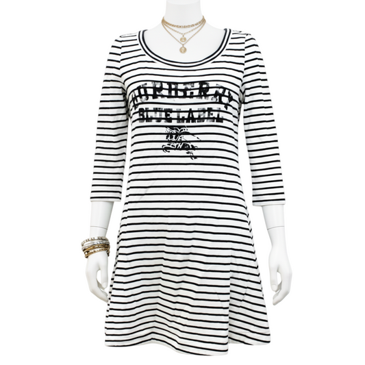 burberry cutesy vintage striped mini dress