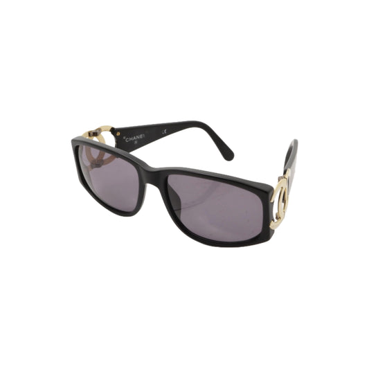 Chanel 2000s oversized cc sunglasses in black