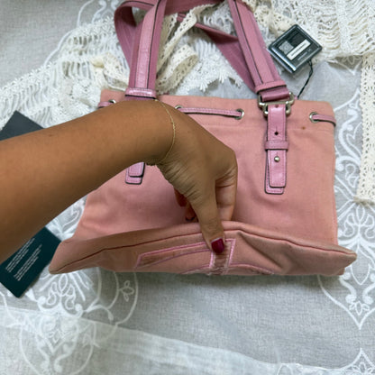 xovintage yves saint laurent rive gauche pink kahala vintage tote bag - Handbags