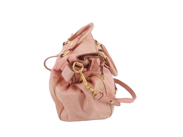 miu miu pretty rose pink vitello bow bag
