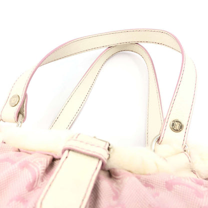 xovintage celine rare vintage fur-detailed pompom lily c pink bag - Handbags