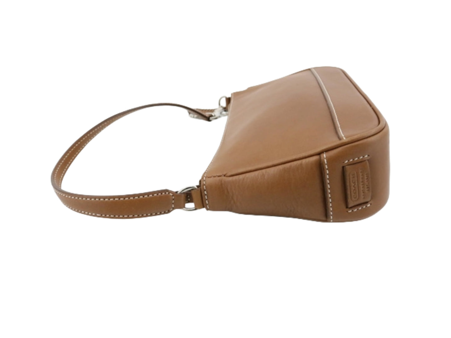 coach brown signature shoulder bag