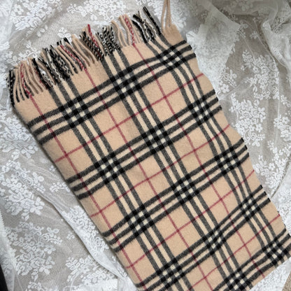 burberry vintage classic 100% wool oversized shawl