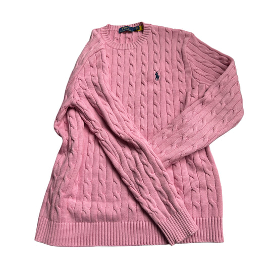 Ralph Lauren Light Pink Girly Cable Knit Sweater