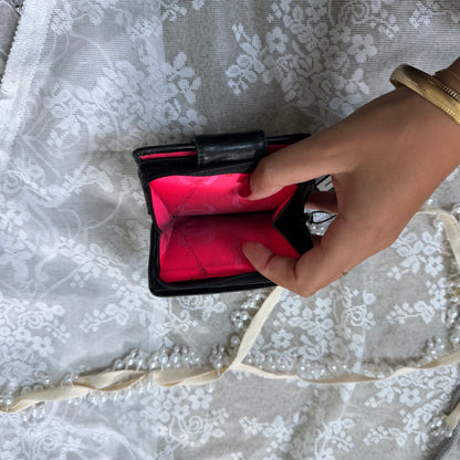 xovintage chanel vintage black cambon wallet - Uncategorized