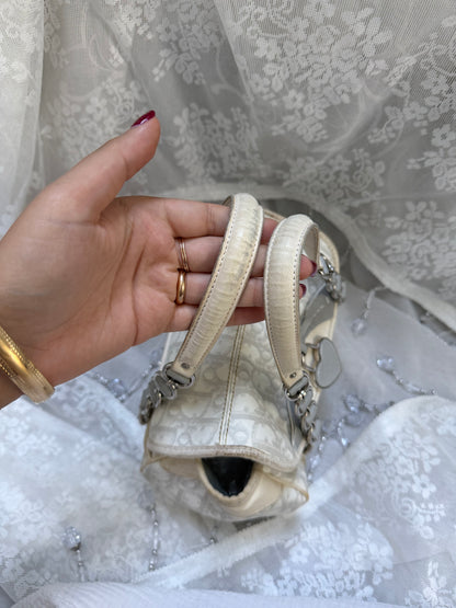 xovintage Pre-loved DIOR small 2000S ROMANTIC HEART-CHARM SHOULDER BAG - Handbags