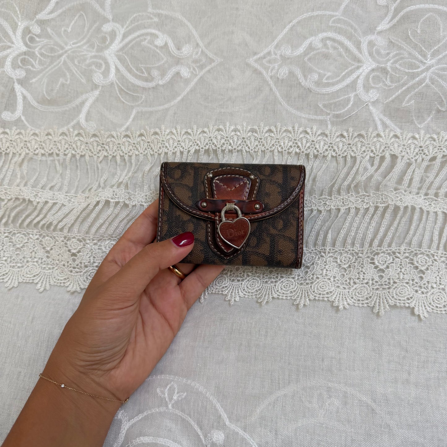 xovintage dior vintage romantique key wallet - Wallets