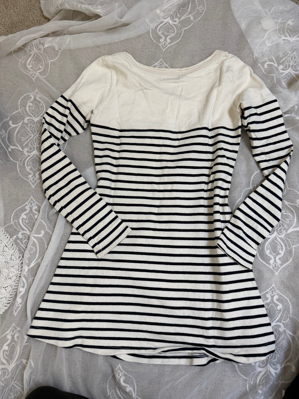 burberry blue label vintage cute striped mini dress (38, s)