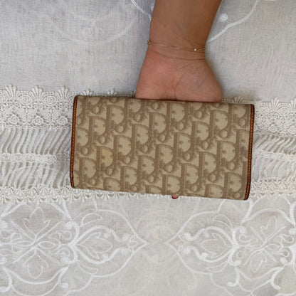 dior romantique heart detail vintage clutch wallet