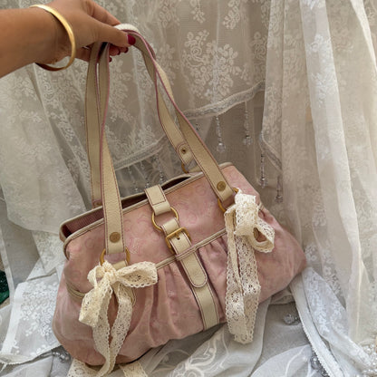 xovintage celine pre-loved lily c baby pink bag - Handbags