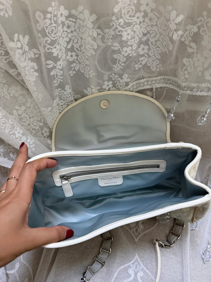 xovintage VINTAGE DIOR 2000S ROMANTIC HEART-CHARM SHOULDER BAG - Handbags