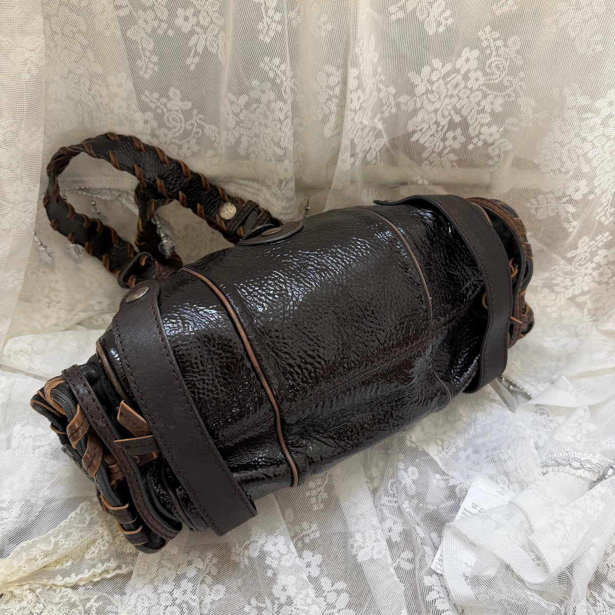 CHLOE VINTAGE SILVERADO BAG IN PATENT LEATHER