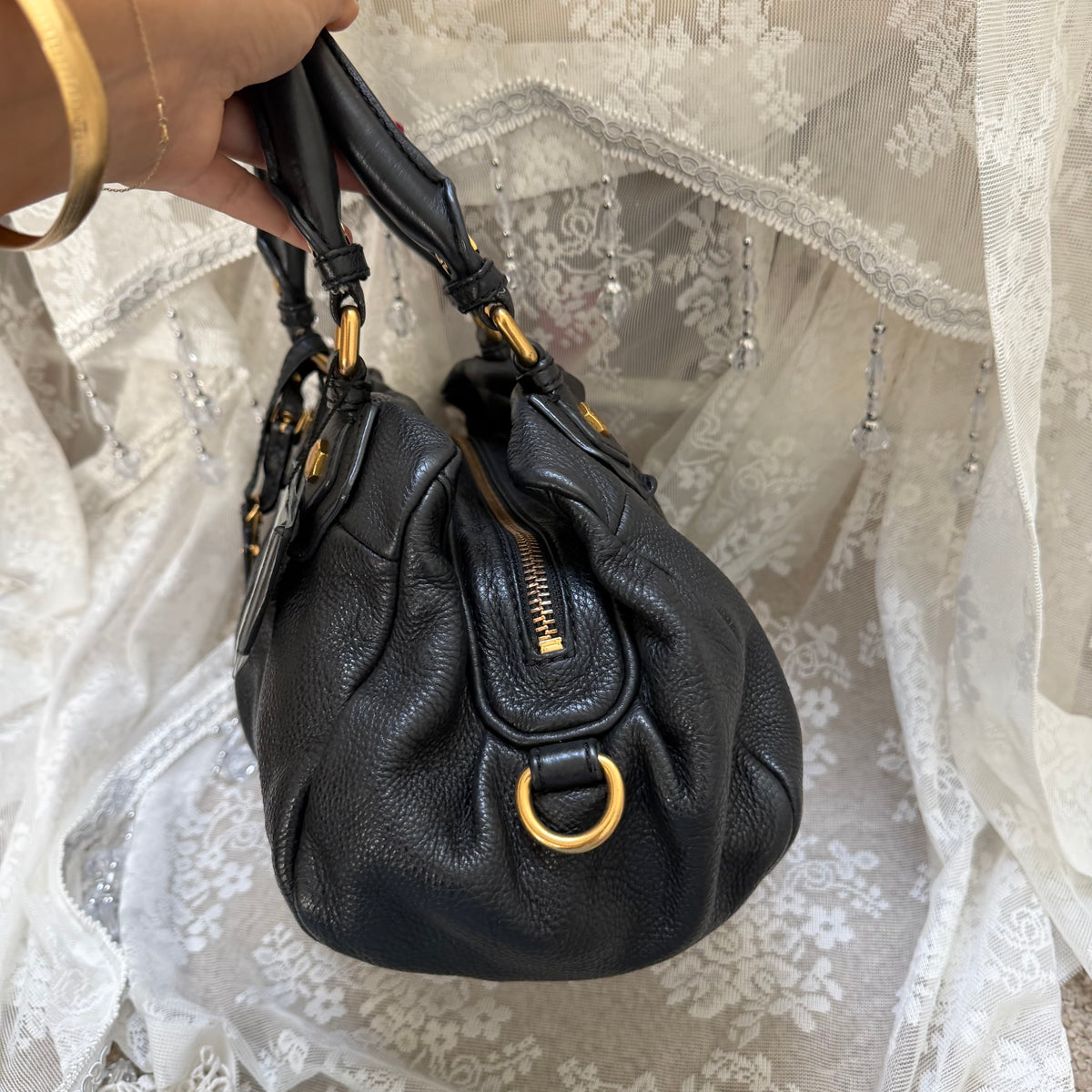 xovintage MARC BY MARC JACOBS BLACK VINTAGE CLASSIC Q GROOVEE BAG - Handbags