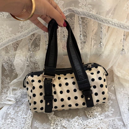 xovintage VINTAGE YVES SAINT LAURENT RIVE GAUCHE POLKADOT MINI BAG - Handbags
