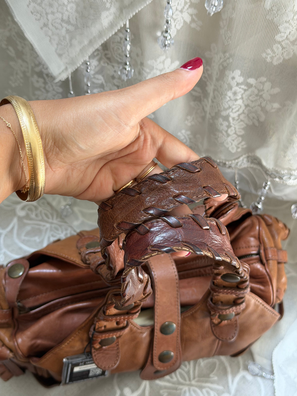 CHLOE VINTAGE SILVERADO BAG IN BROWN