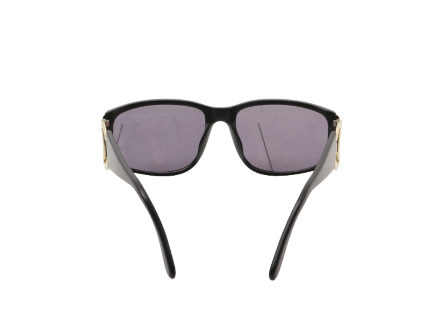 Chanel 2000s oversized cc sunglasses in black
