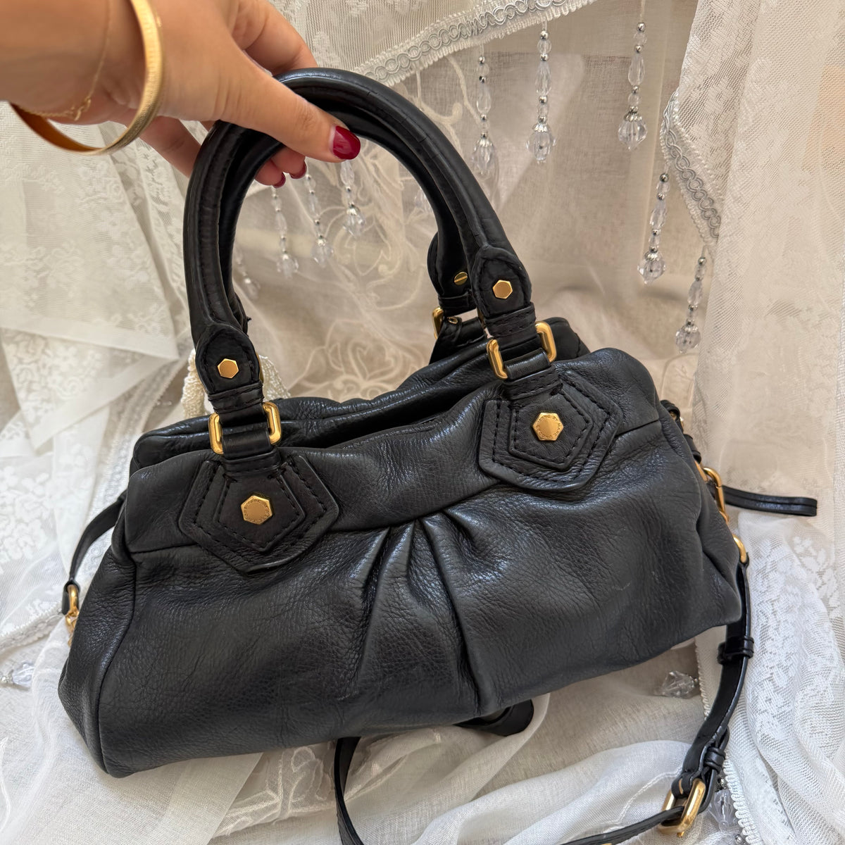 xovintage MARC BY MARC JACOBS BLACK VINTAGE CLASSIC Q BAG - Handbags