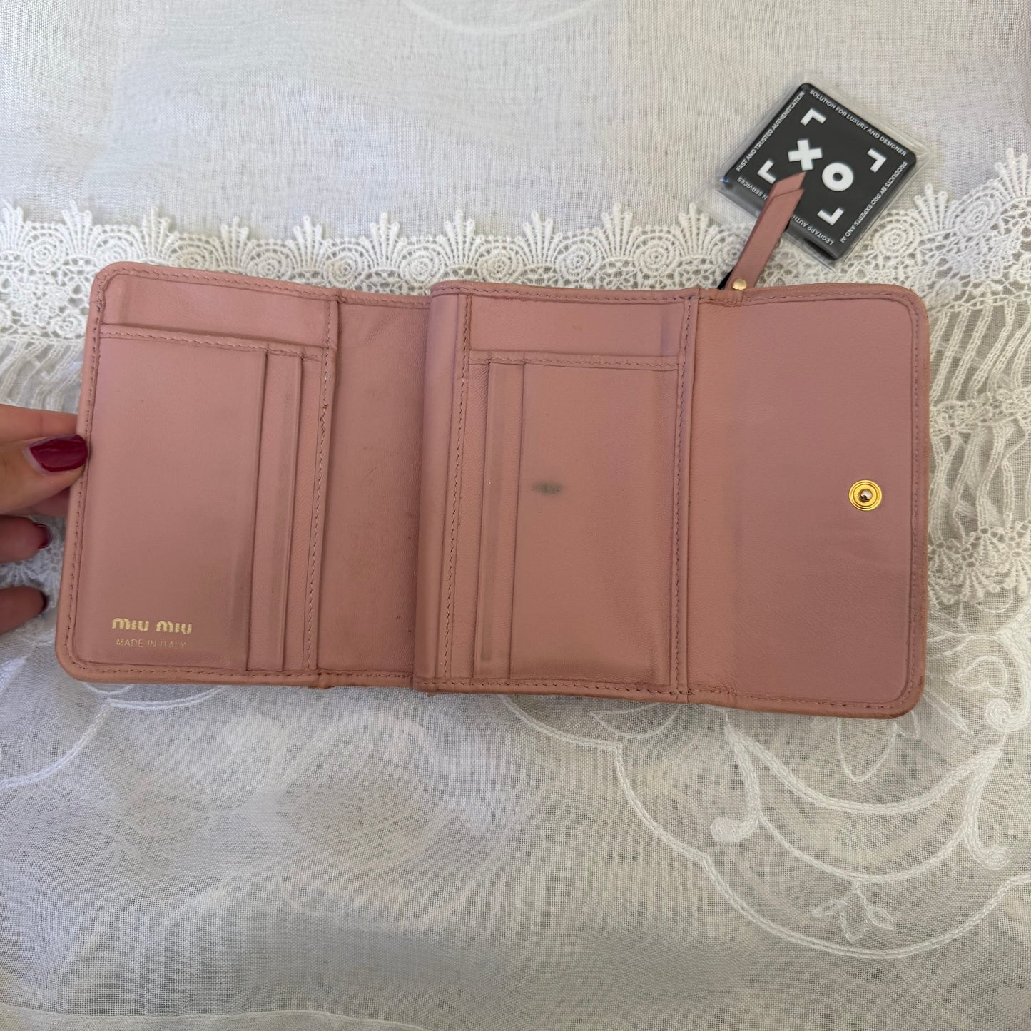xovintage miu miu girly leather vintage wallet - Wallets