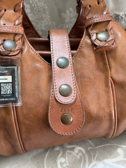 CHLOE VINTAGE SILVERADO BAG IN BROWN