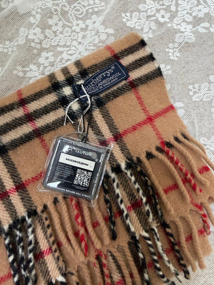 burberry vintage classic 100% lambswool scarf