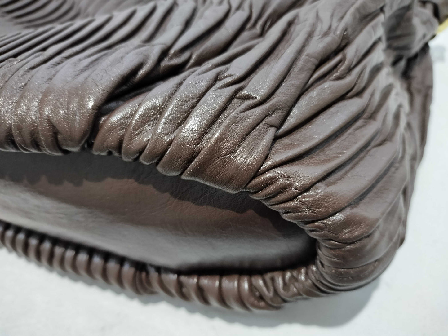 Coach Madison Gathered Leather Lindsey Vintage Satchel Bag