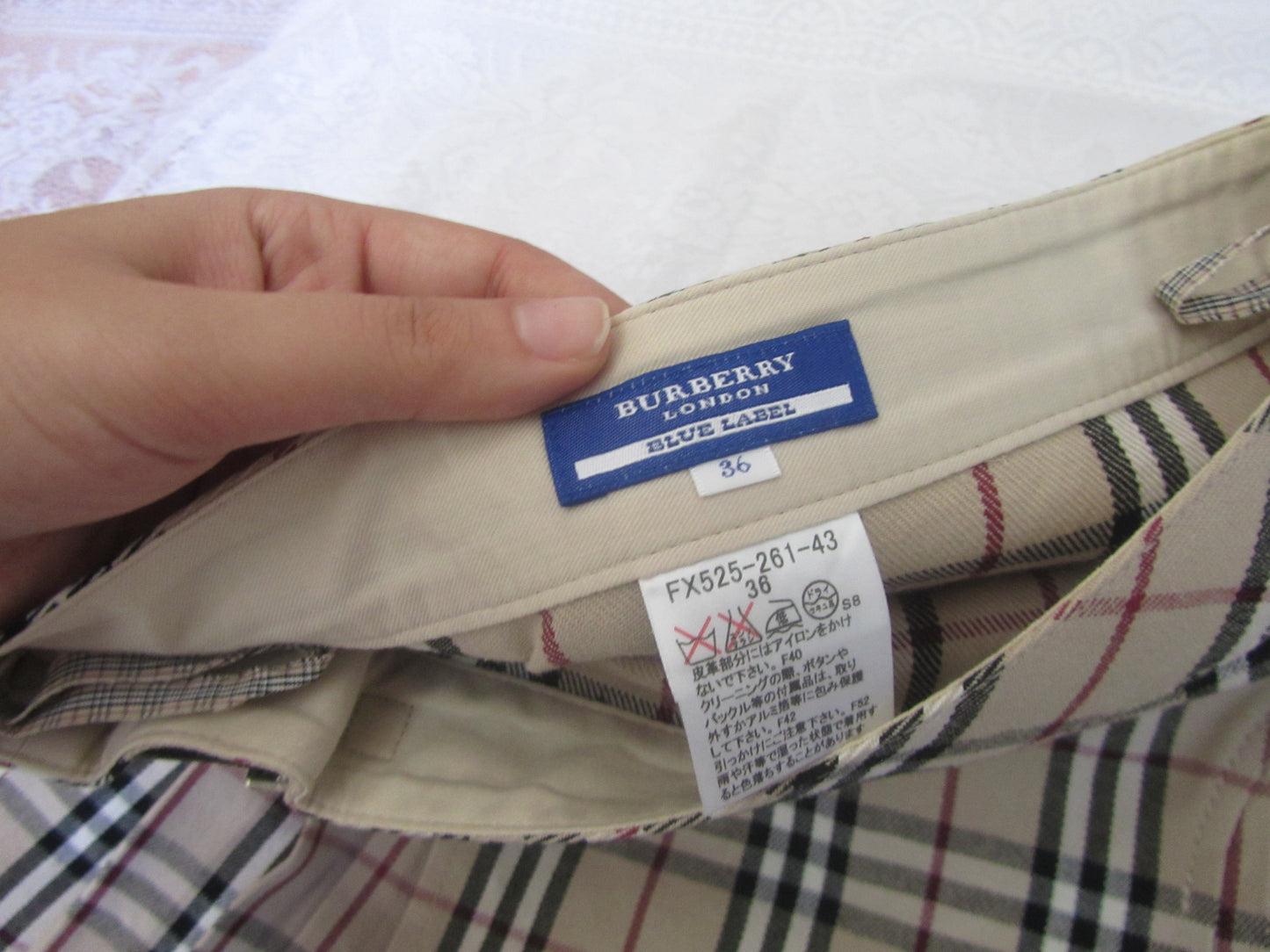 burberry blue label grunge belted vintage mini skirt