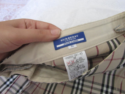 burberry blue label grunge belted vintage mini skirt