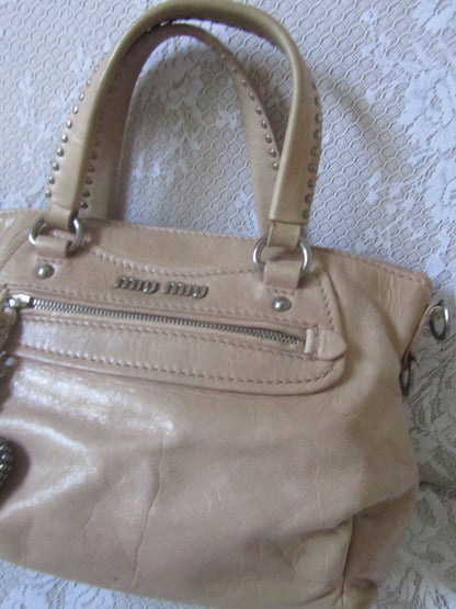 miu miu vintage heart charm vitello bag