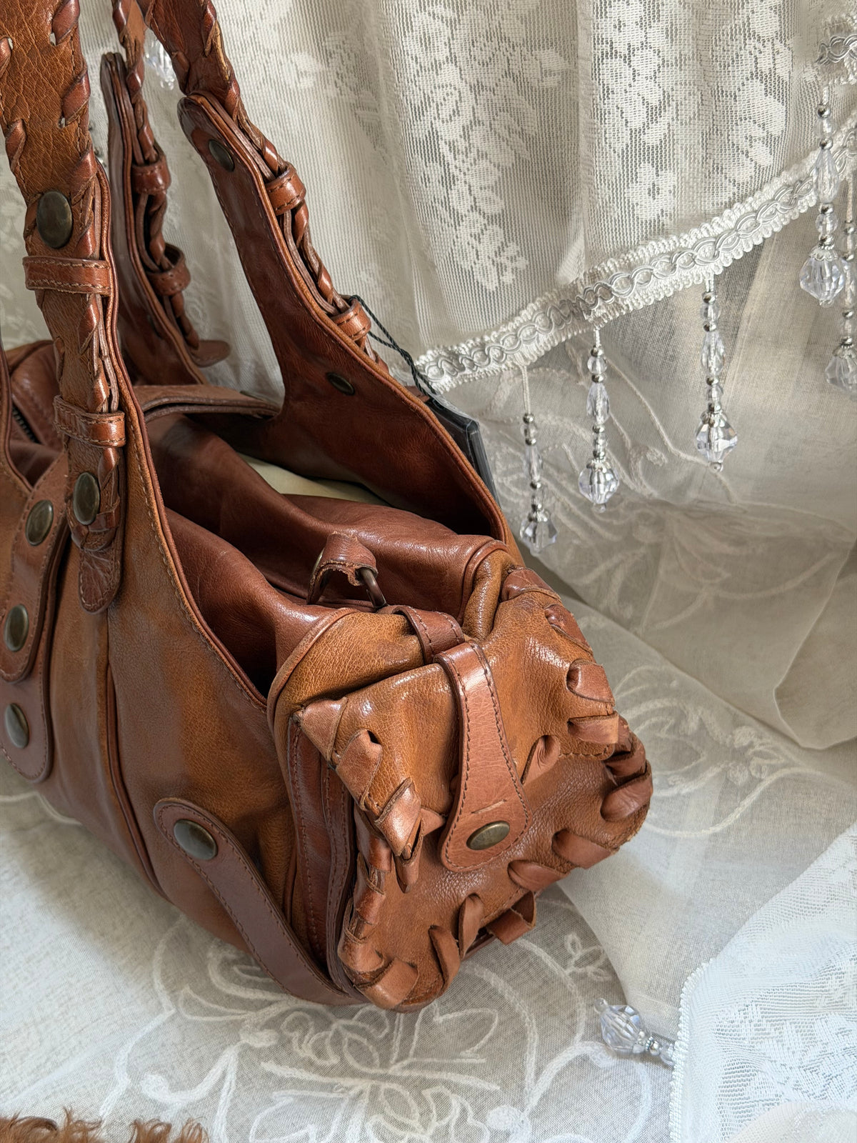 CHLOE VINTAGE SILVERADO BAG IN BROWN