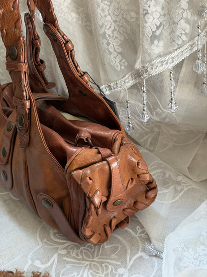 CHLOE VINTAGE SILVERADO BAG IN BROWN