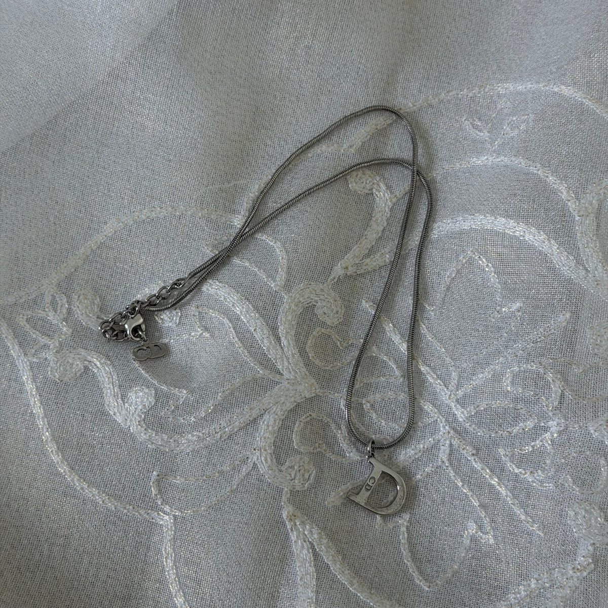 xovintage Dior vintage “d” heart necklace - Necklaces