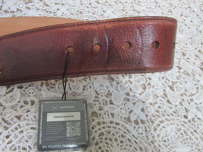 brown belt on lace background
