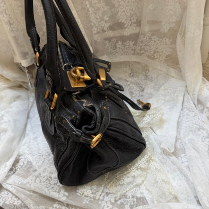 CHLOE VINTAGE PADDINGTON BAG IN BLACK