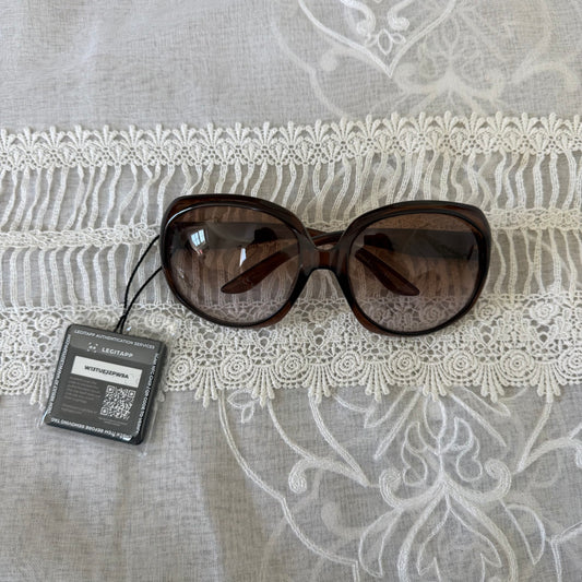 xovintage Dior Brown Vintage 2000s Oversized Sunglasses - Sunglasses