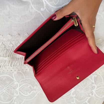 xovintage dior red vintage elegant wallet clutch - Uncategorized