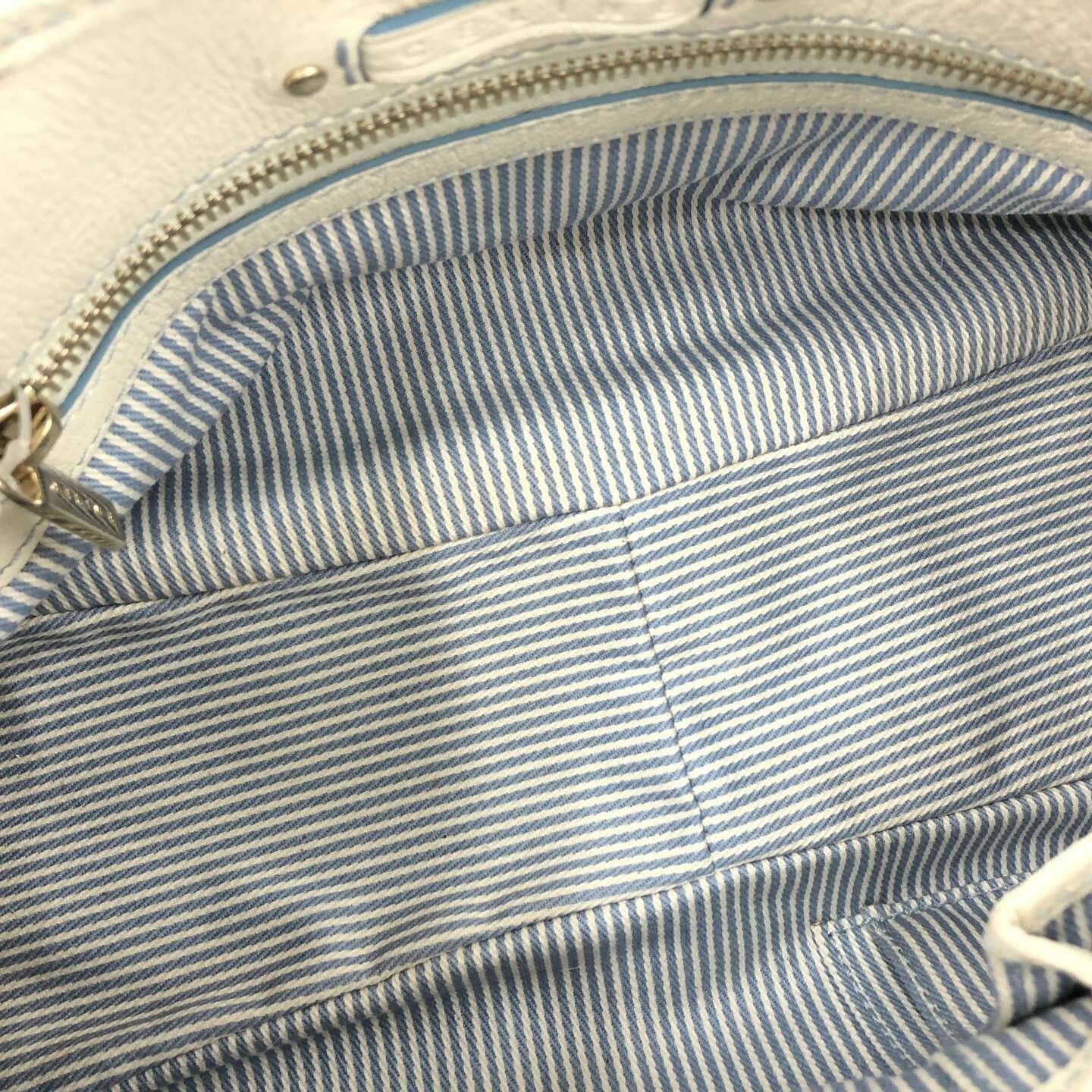 xovintage celine rare vintage fur-detailed lily c baby blue bag - Handbags