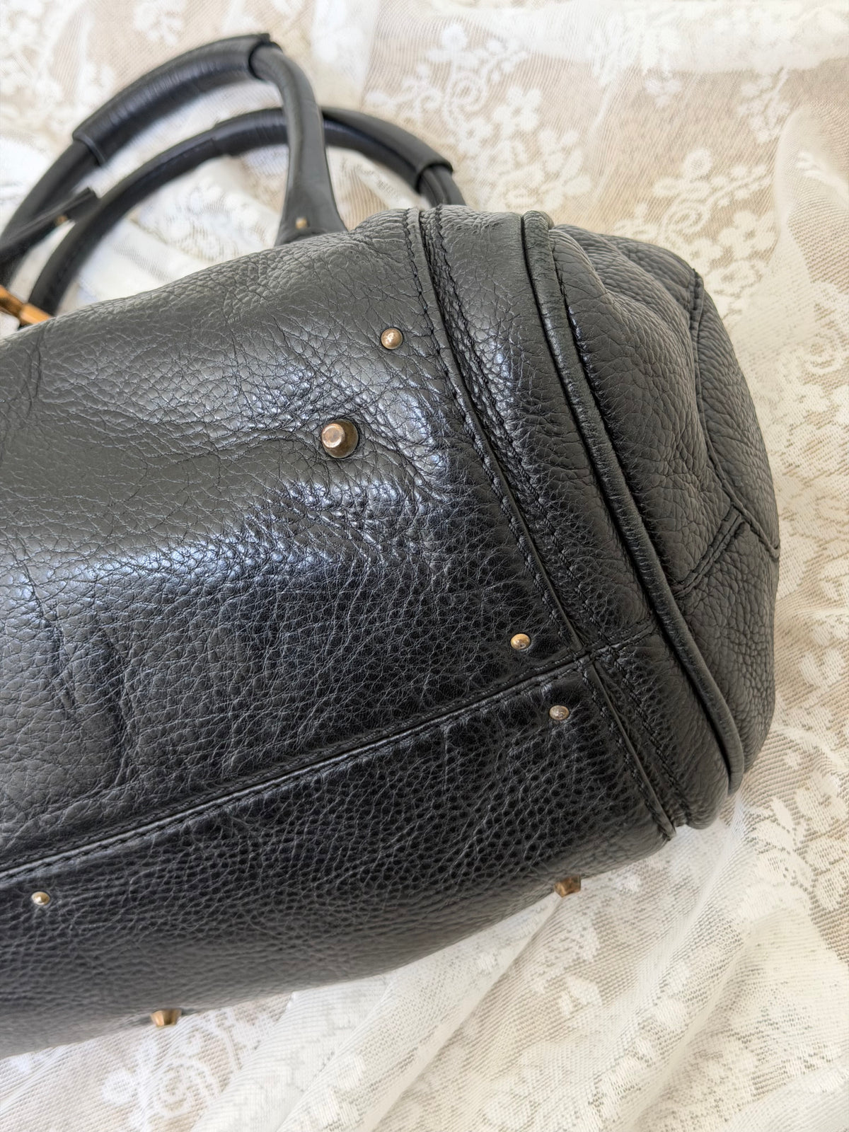 CHLOE VINTAGE PADDINGTON BAG IN BLACK