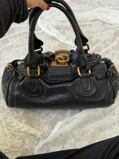 CHLOE VINTAGE PADDINGTON BAG IN BLACK