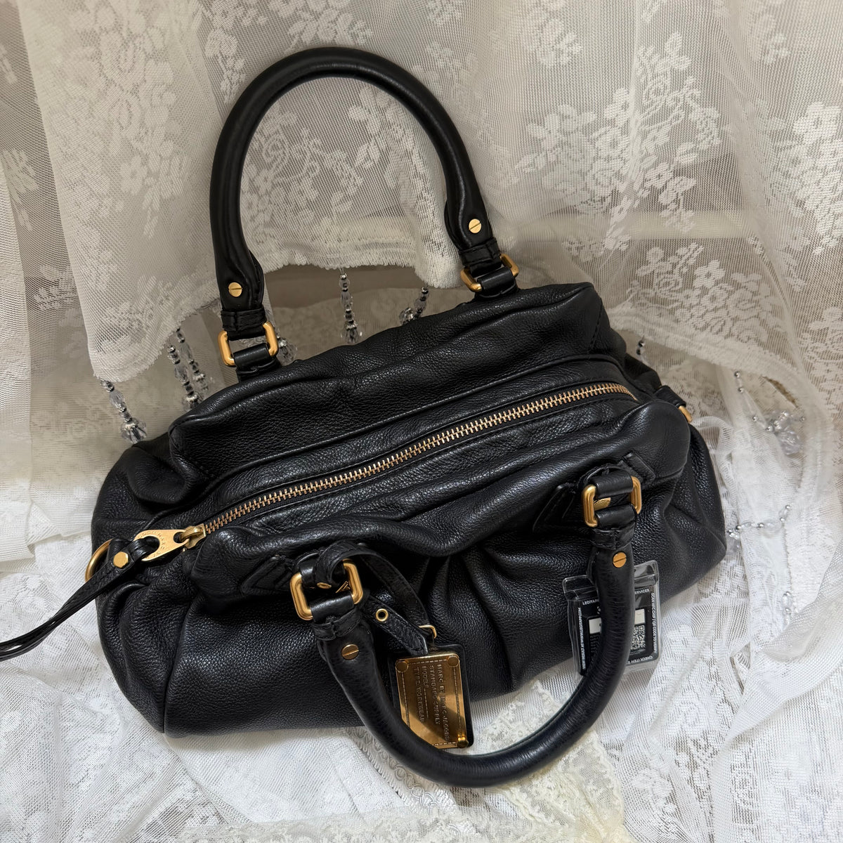MARC BY MARC JACOBS BLACK VINTAGE CLASSIC Q GROOVEE BAG