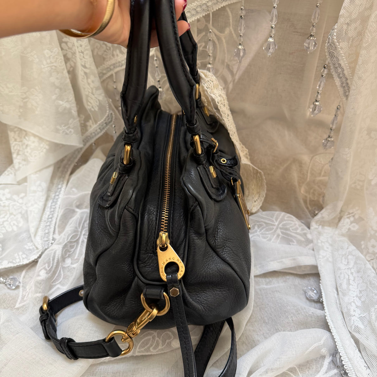 xovintage MARC BY MARC JACOBS BLACK VINTAGE CLASSIC Q BAG - Handbags
