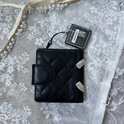 xovintage chanel vintage black cambon wallet - Uncategorized
