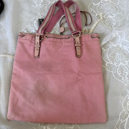 xovintage yves saint laurent rive gauche pink kahala vintage tote bag large - Handbags