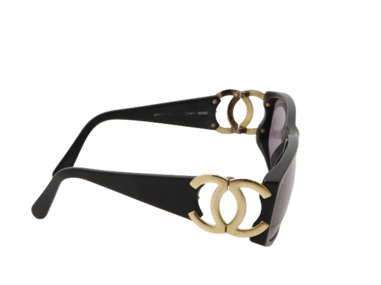 Chanel 2000s oversized cc sunglasses in black