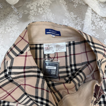 BURBERRY CLASSIC PLEATED VINTAGE MINI SKIRT, X-SMALL