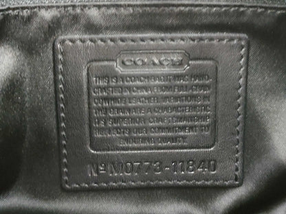 COACH Black Leather x Gold Soho Shoulder Bag