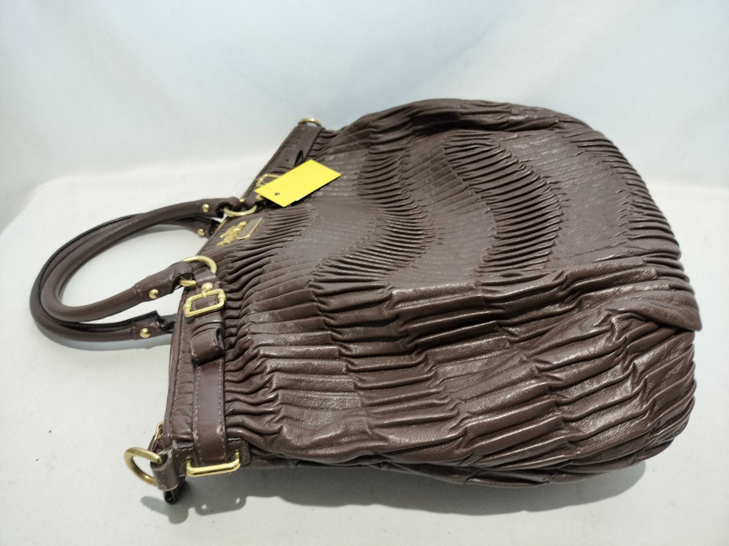 Coach Madison Gathered Leather Lindsey Vintage Satchel Bag