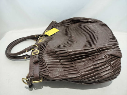 Coach Madison Gathered Leather Lindsey Vintage Satchel Bag